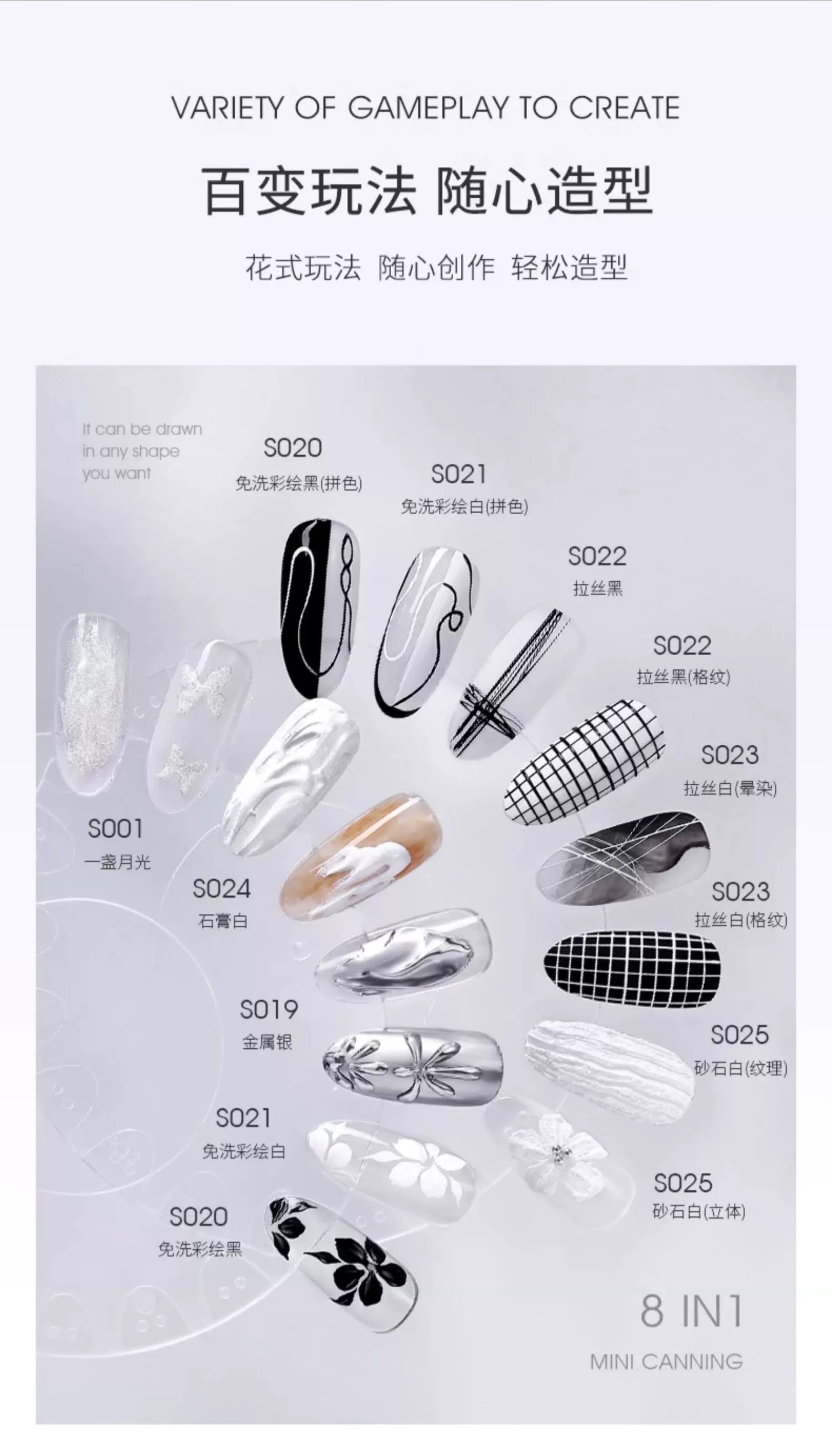 8 Functional Gels - Nail de Concept Supply