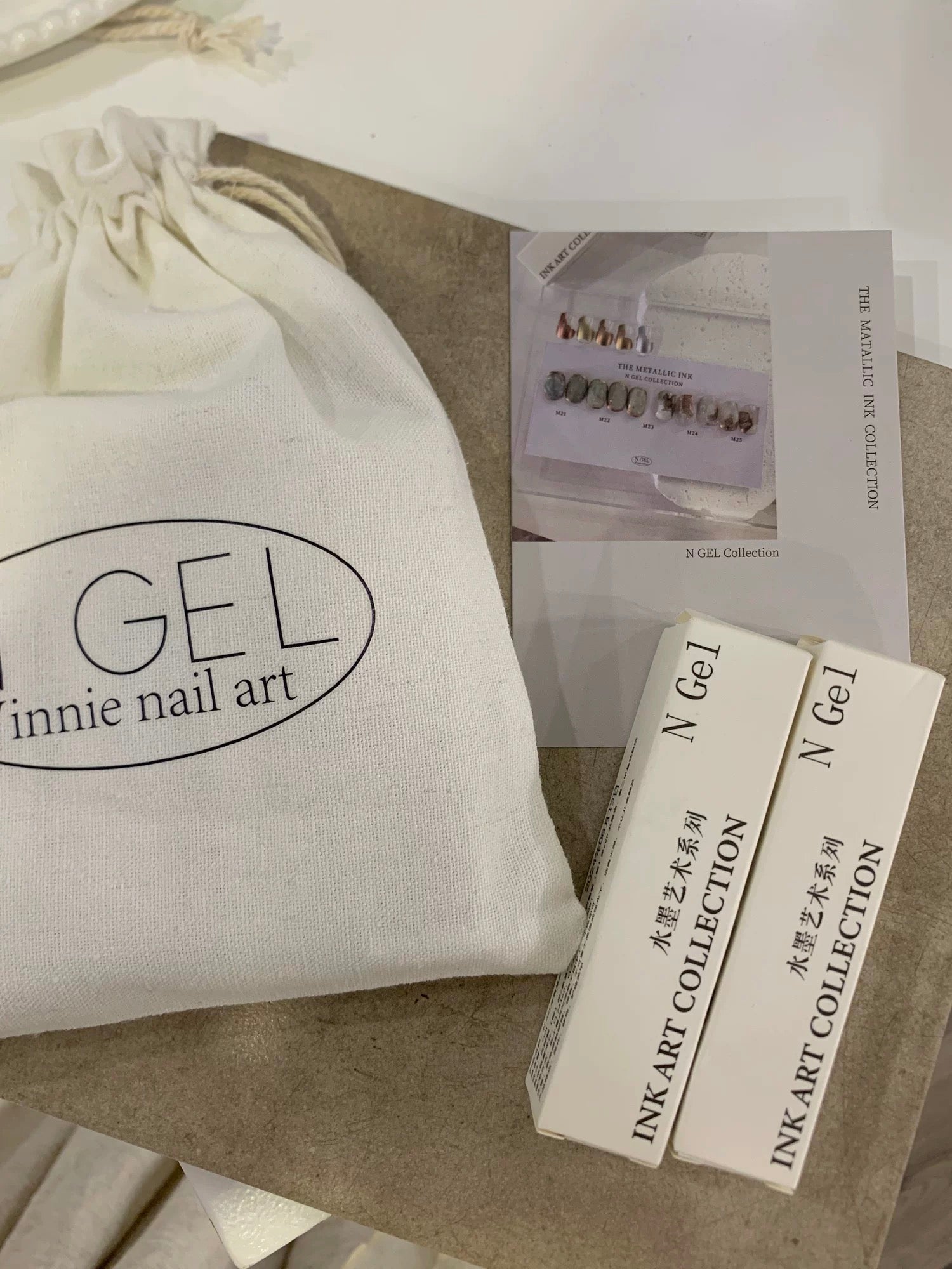 Ngel Metallic Blooming Liquid 5 Colors Set - Nail de Concept Supply