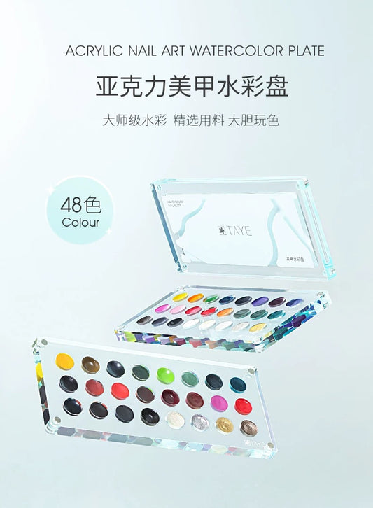 Acrylic Watercolor (48 Colors) - Nail de Concept Supply