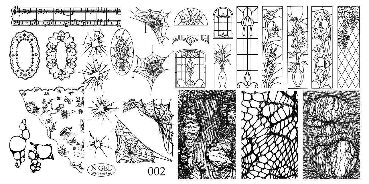 N Gel Pattern Steel Plate - Nail de Concept Supply