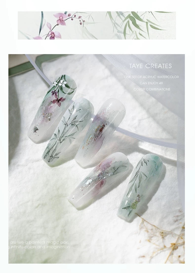 Acrylic Watercolor (48 Colors) - Nail de Concept Supply