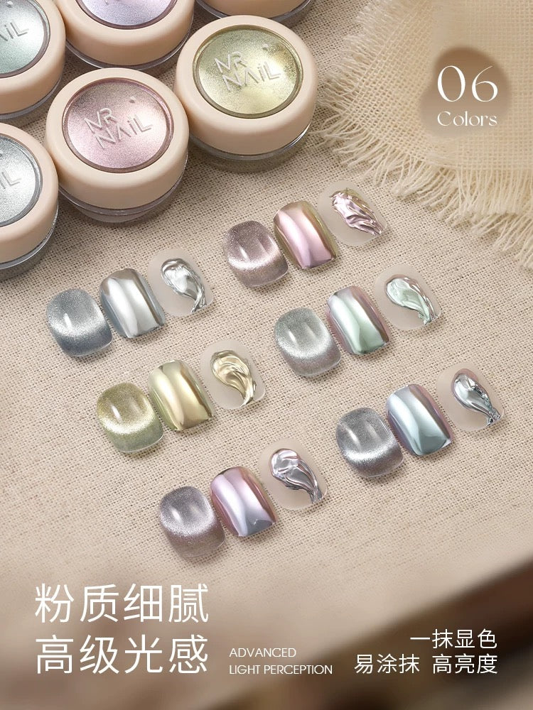 Electroplated Cat-Eye Mirror Powder Series - Nail de Concept Supply