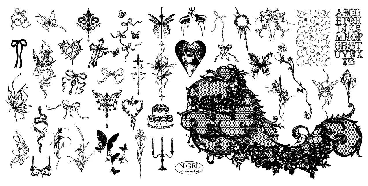 N Gel Pattern Steel Plate - Nail de Concept Supply