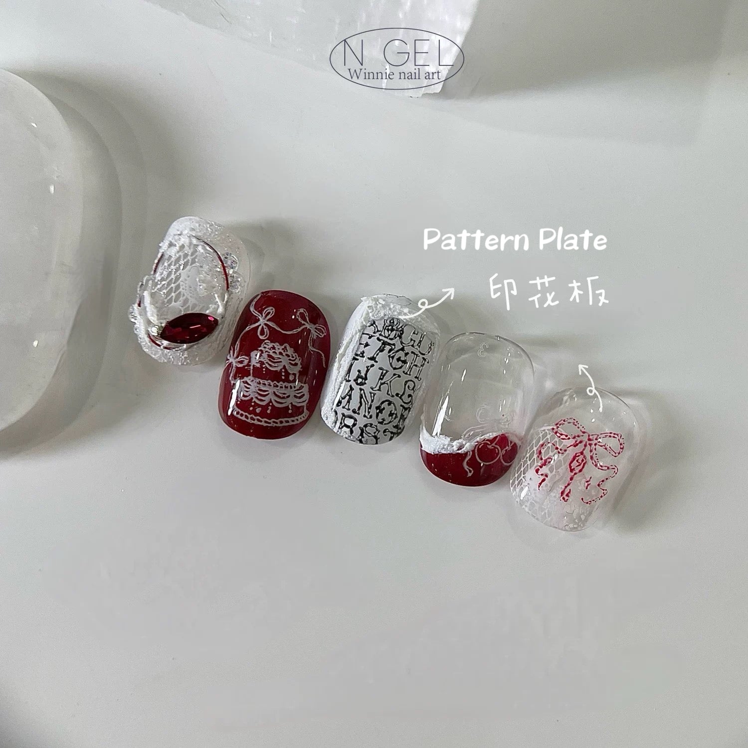 N Gel Pattern Steel Plate - Nail de Concept Supply