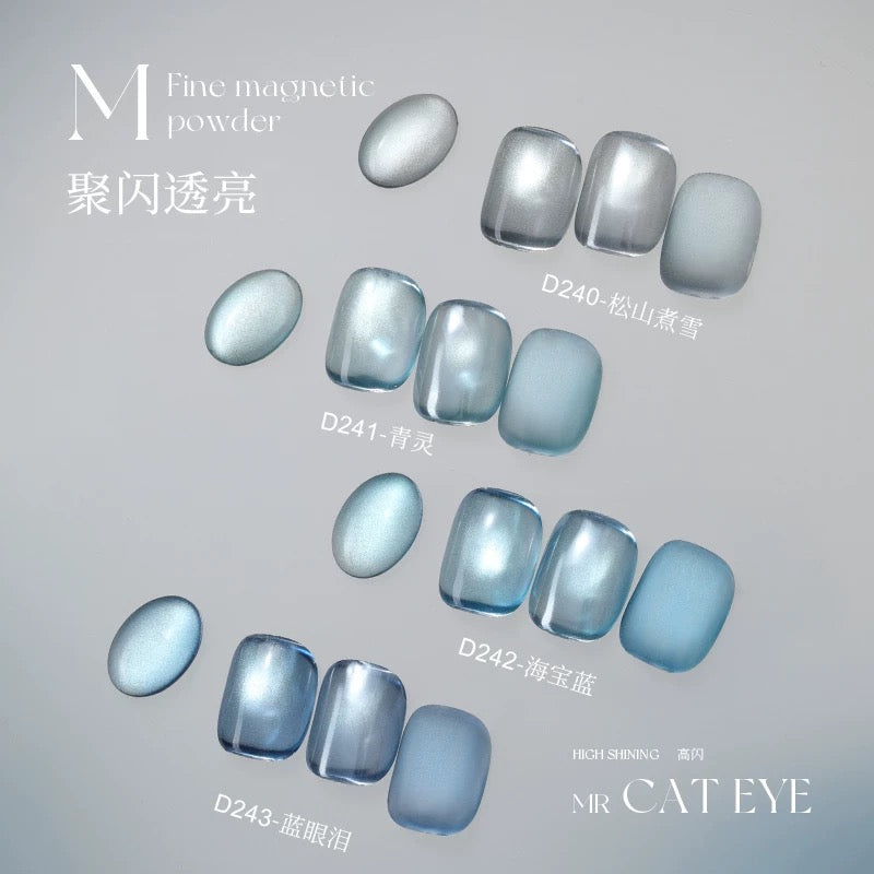 Purple/Azure Crystal Series Cat Eye - Nail de Concept Supply
