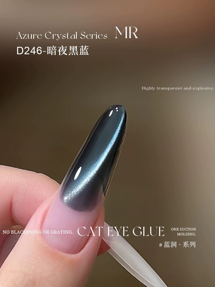 Purple/Azure Crystal Series Cat Eye - Nail de Concept Supply