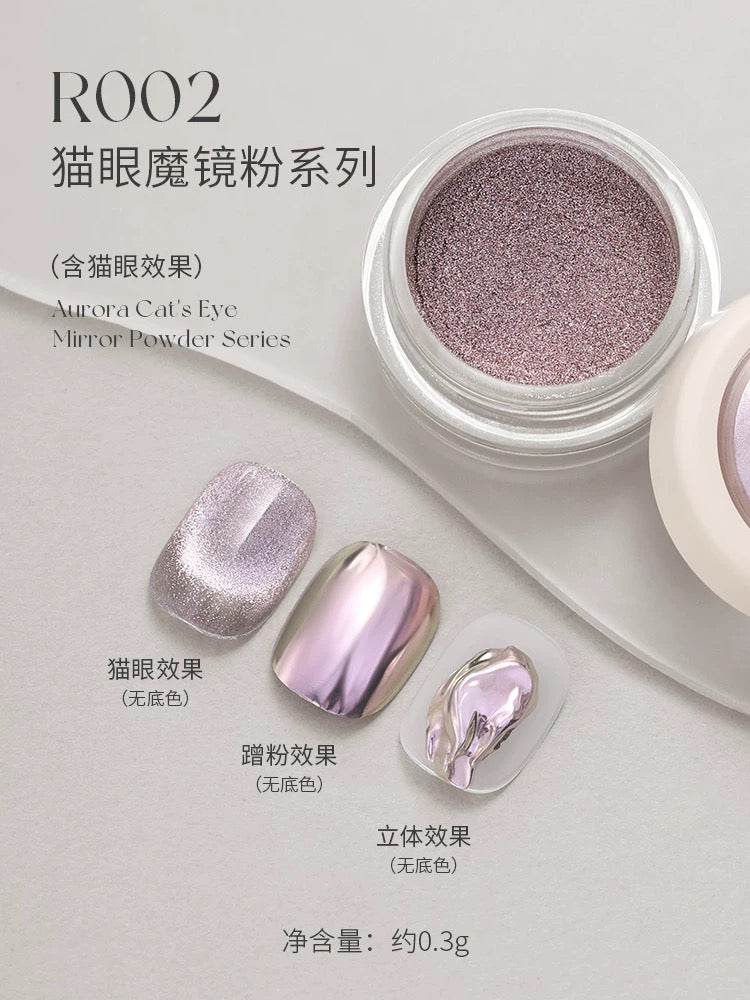 Electroplated Cat-Eye Mirror Powder Series - Nail de Concept Supply