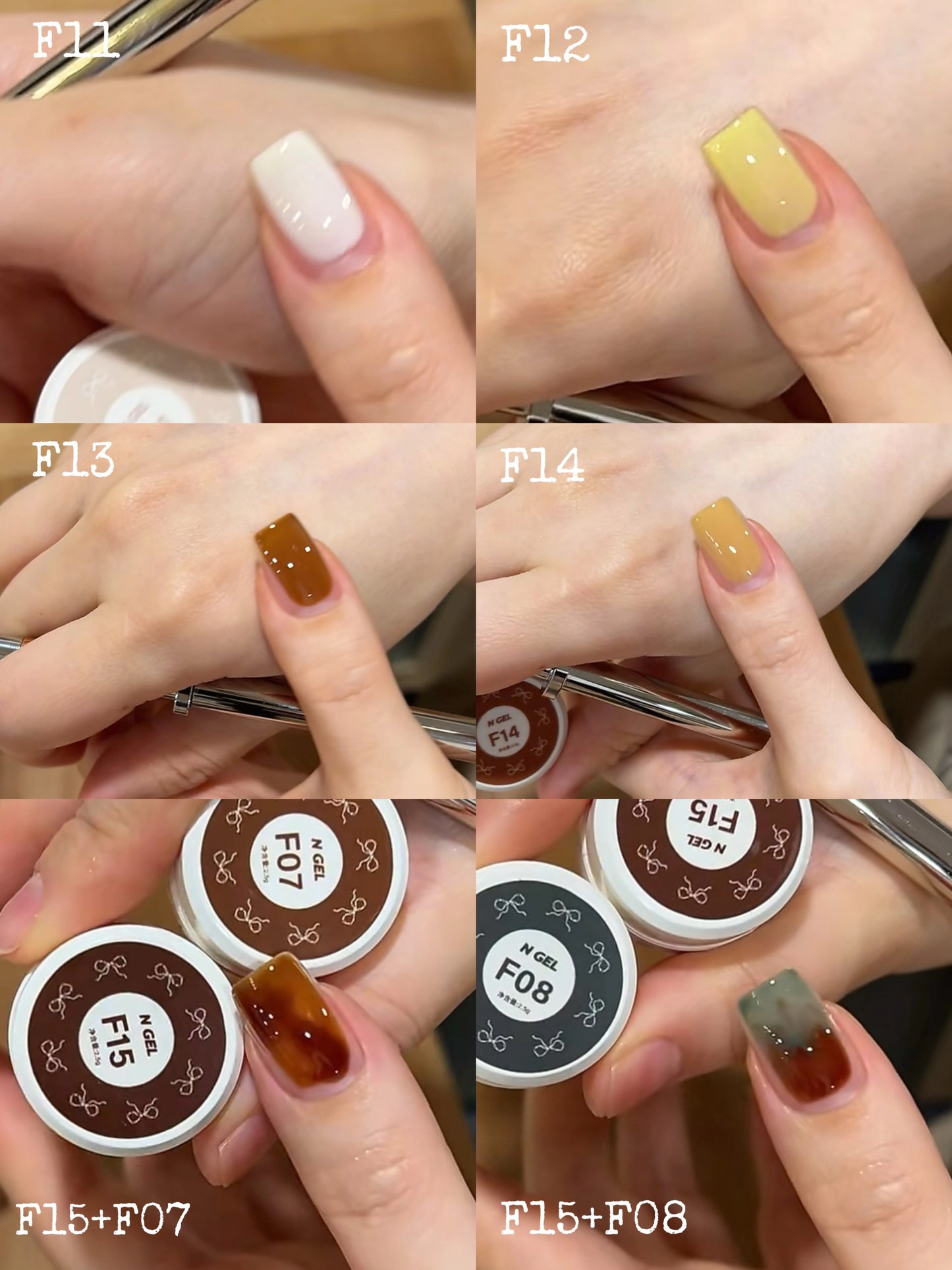 Ngel–Vintage syrup gel (15colour set)