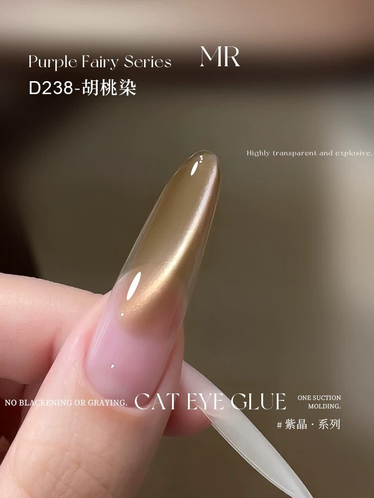 Purple/Azure Crystal Series Cat Eye - Nail de Concept Supply