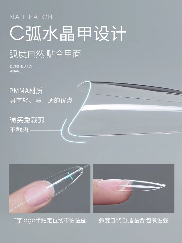 TAYE-D Curve Half Nail Tips 450p - Nail de Concept Supply