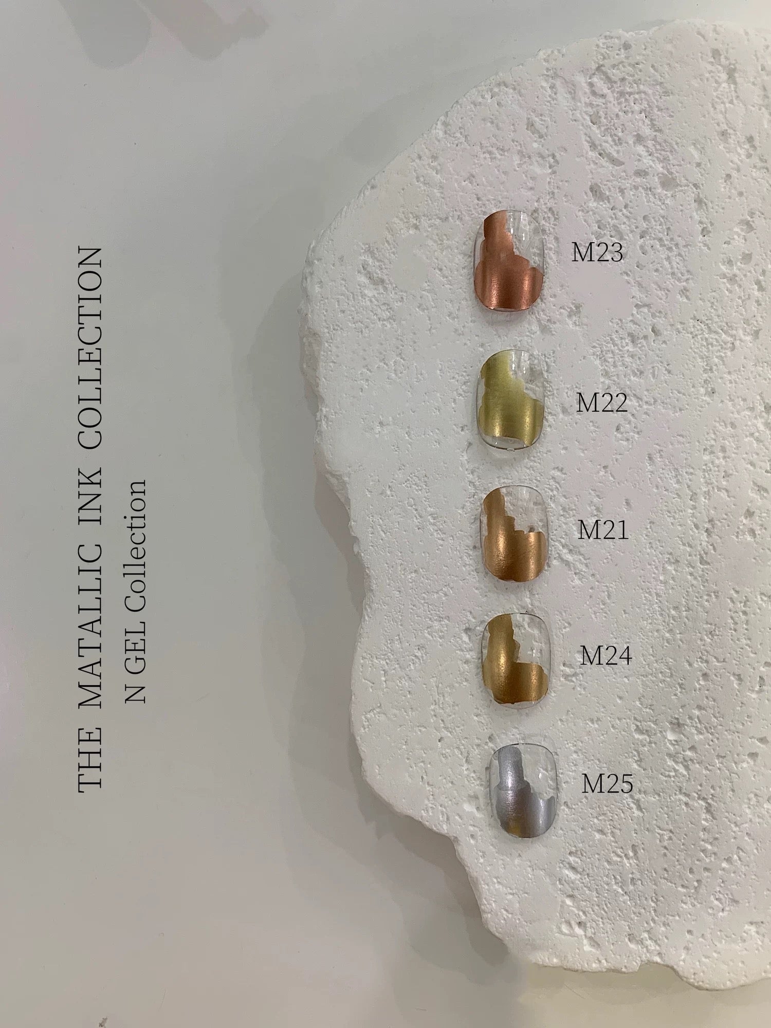 Ngel Metallic Blooming Liquid 5 Colors Set - Nail de Concept Supply