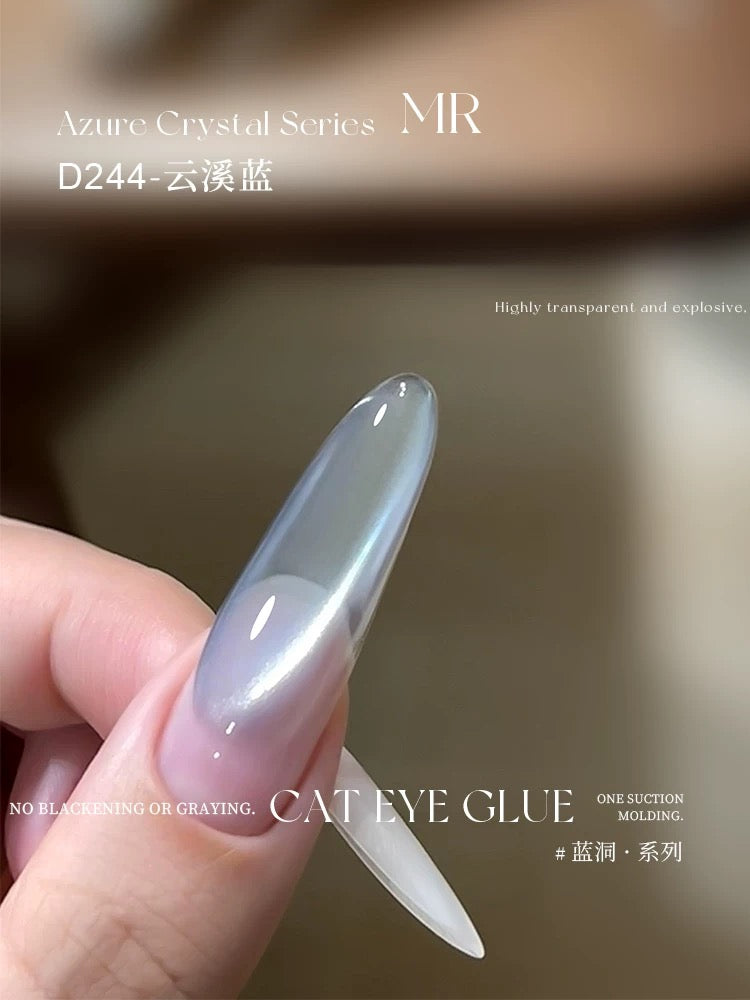 Purple/Azure Crystal Series Cat Eye - Nail de Concept Supply