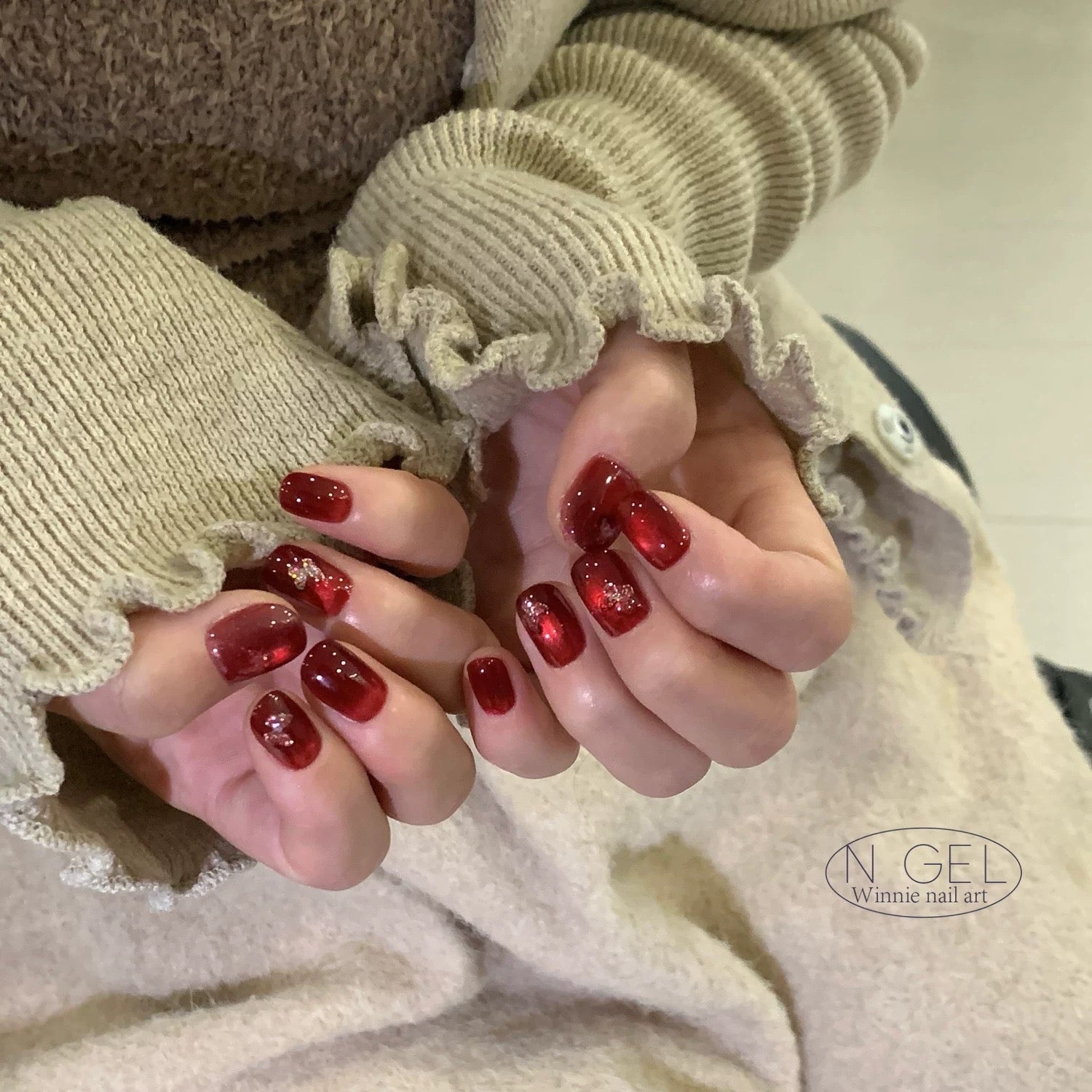 Ngel Red Cat Eye Series - Nail de Concept Supply