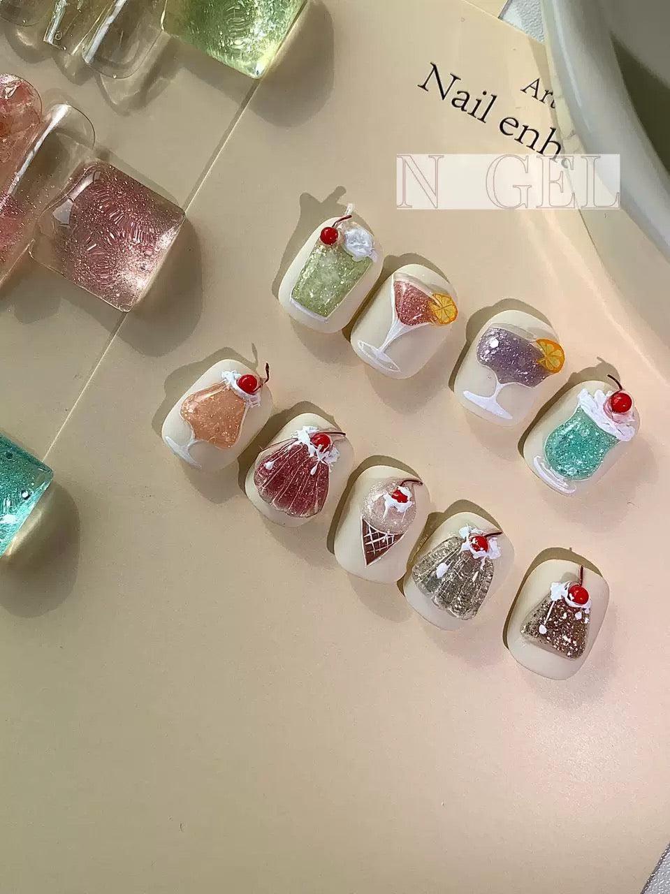 Ngel Bling Gel 9 Colors Set - Nail de Concept Supply
