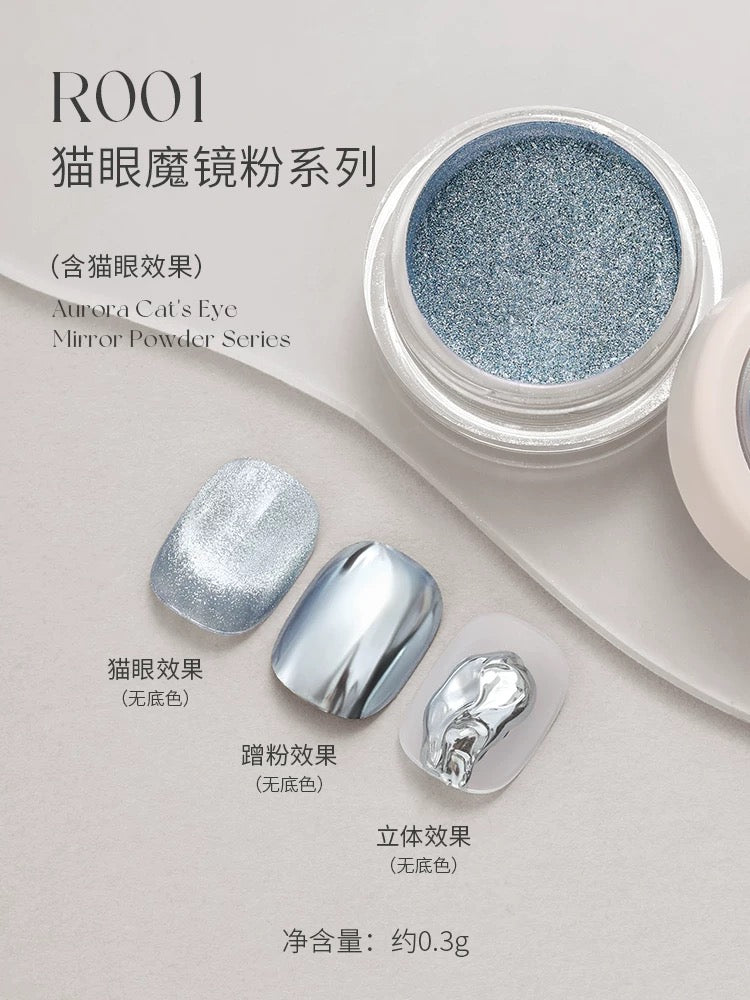 Electroplated Cat-Eye Mirror Powder Series - Nail de Concept Supply