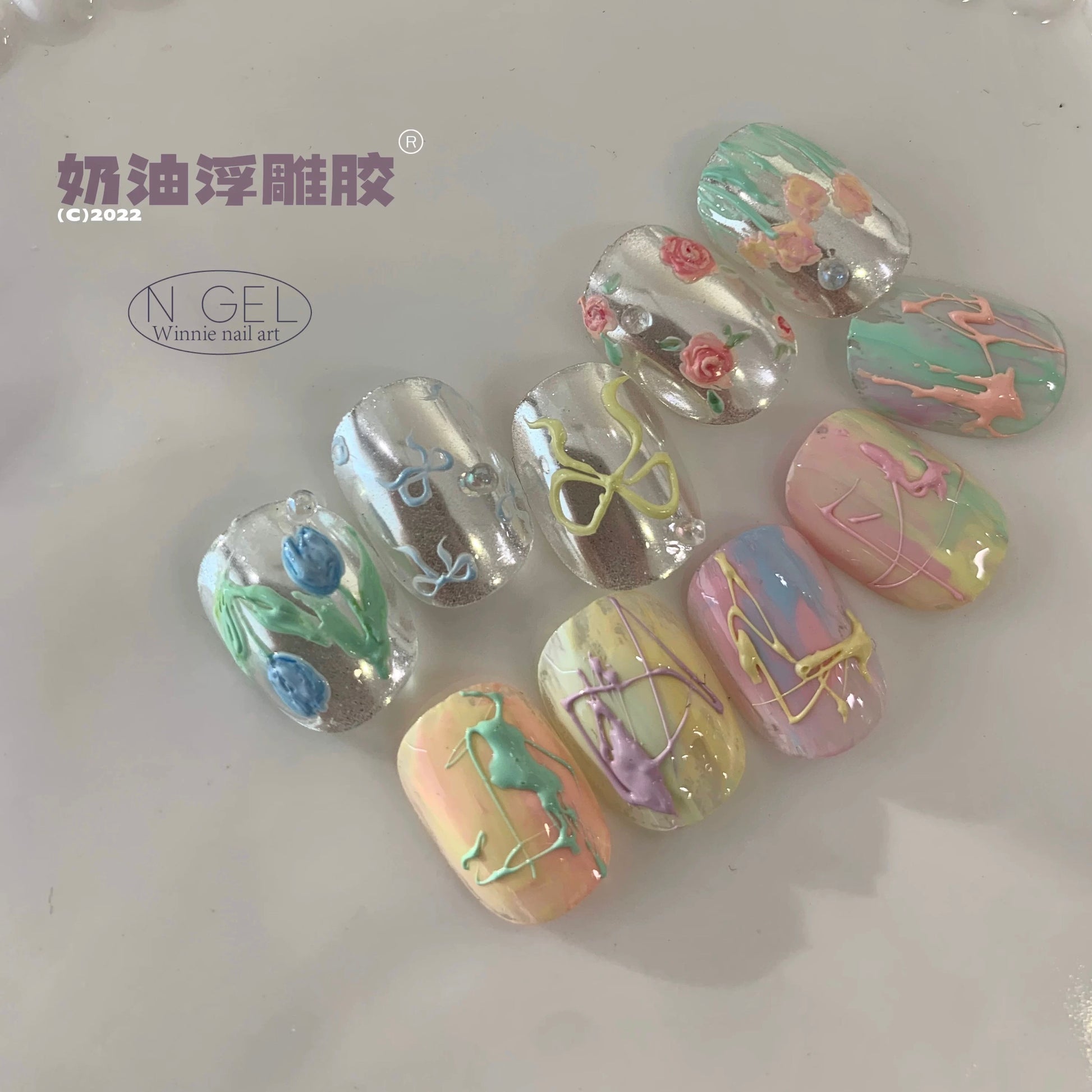 Ngel Creamy 3D Painting Art Gel - Nail de Concept Supply