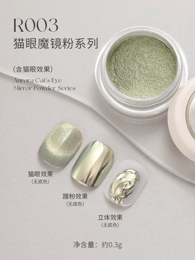 Electroplated Cat-Eye Mirror Powder Series - Nail de Concept Supply
