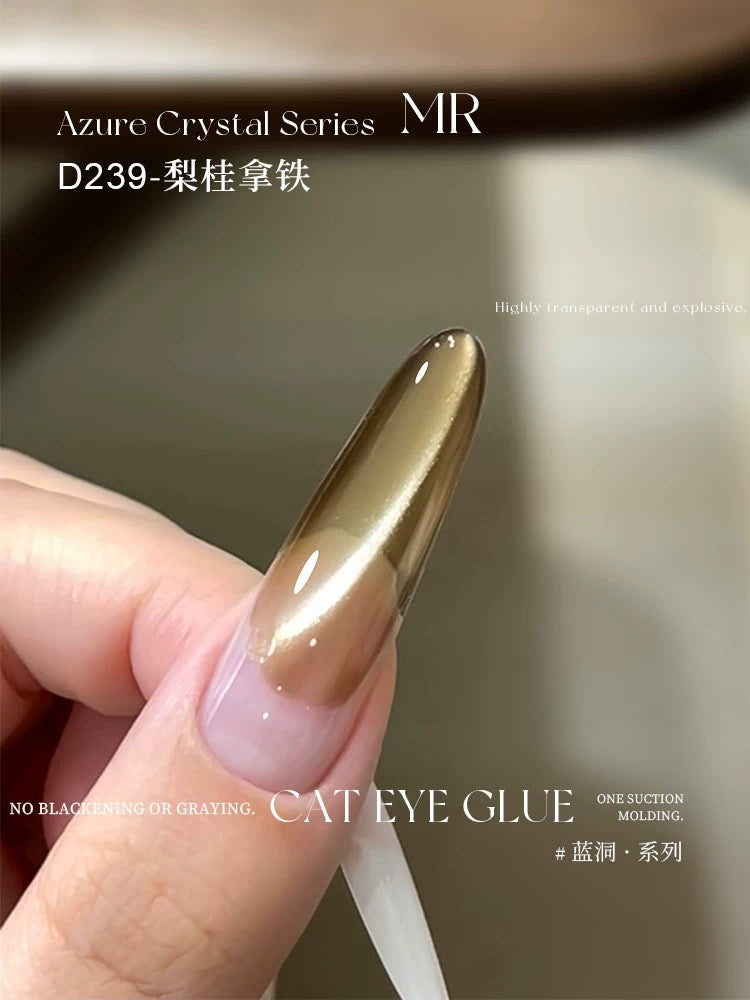 Purple/Azure Crystal Series Cat Eye - Nail de Concept Supply