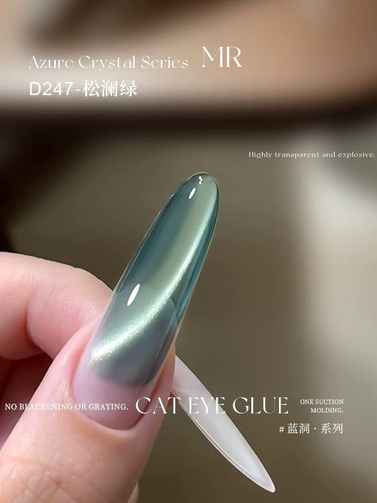 Purple/Azure Crystal Series Cat Eye - Nail de Concept Supply
