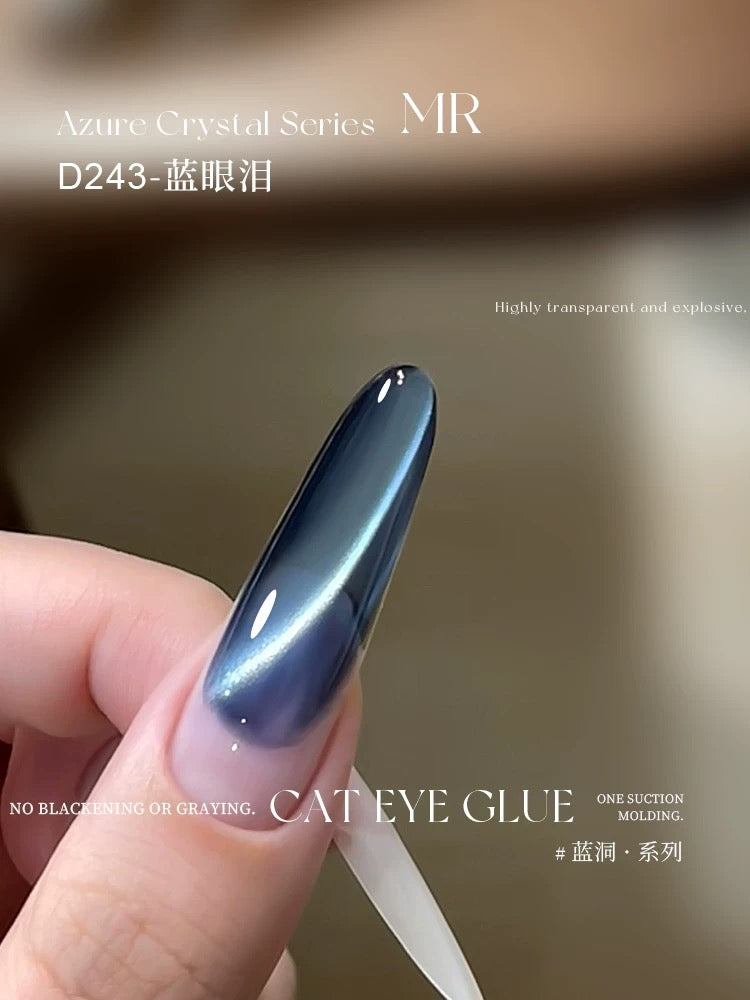 Purple/Azure Crystal Series Cat Eye - Nail de Concept Supply