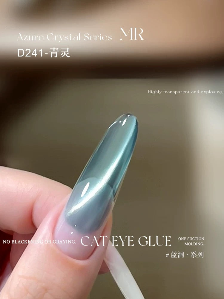 Purple/Azure Crystal Series Cat Eye - Nail de Concept Supply
