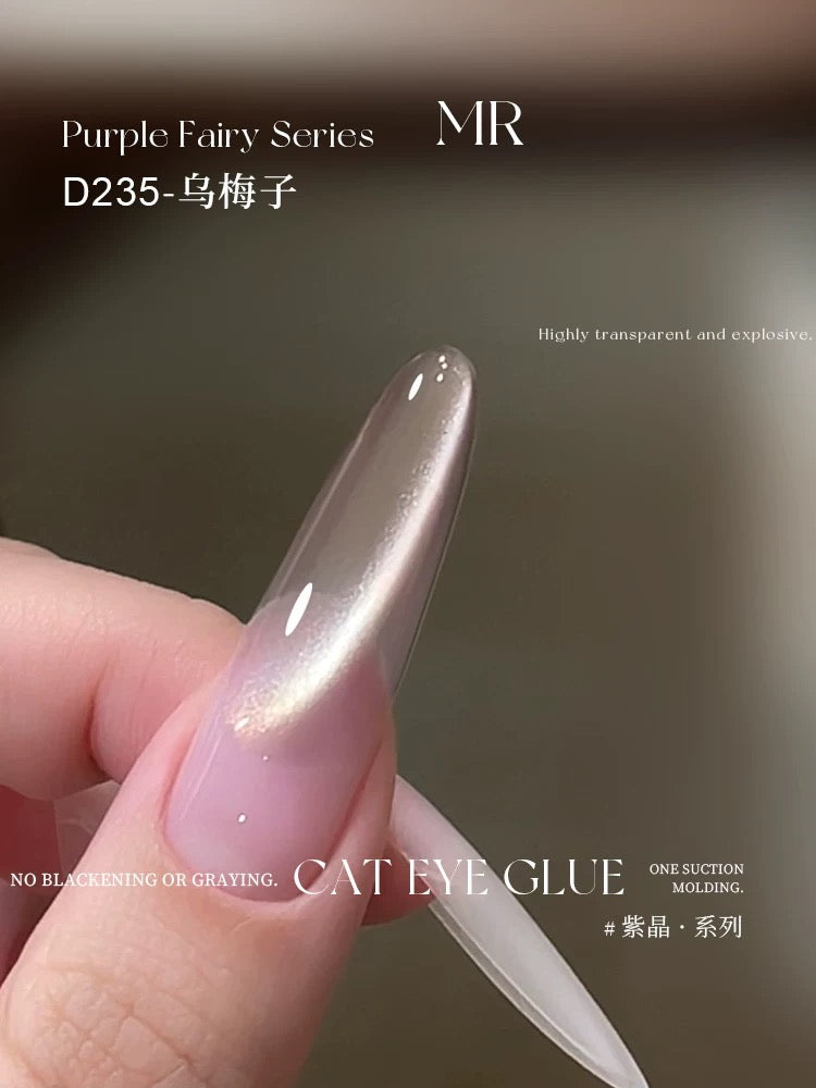 Purple/Azure Crystal Series Cat Eye - Nail de Concept Supply