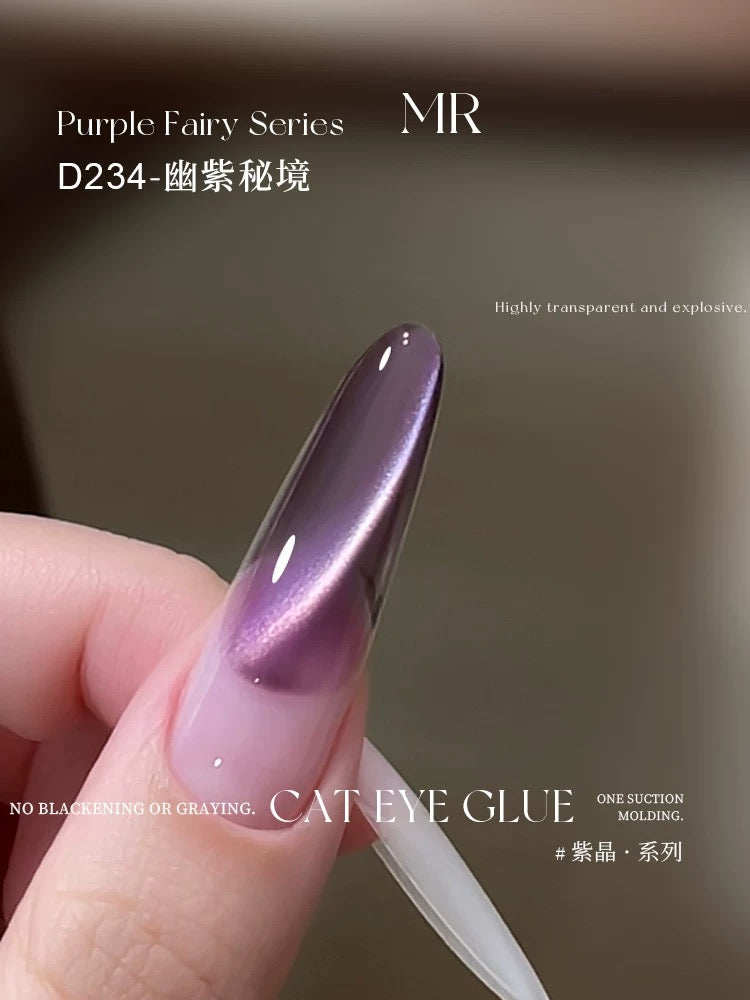 Purple/Azure Crystal Series Cat Eye - Nail de Concept Supply