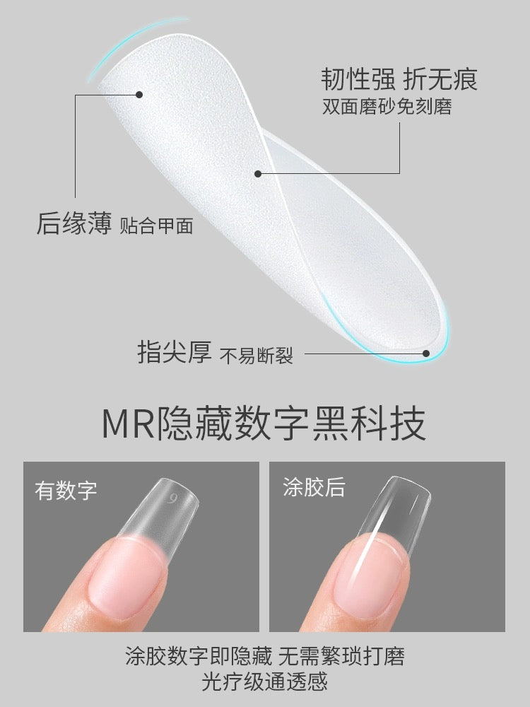 MR.Nail Half Nail Tip(with guide line/360 Pieces) - Nail de Concept Supply