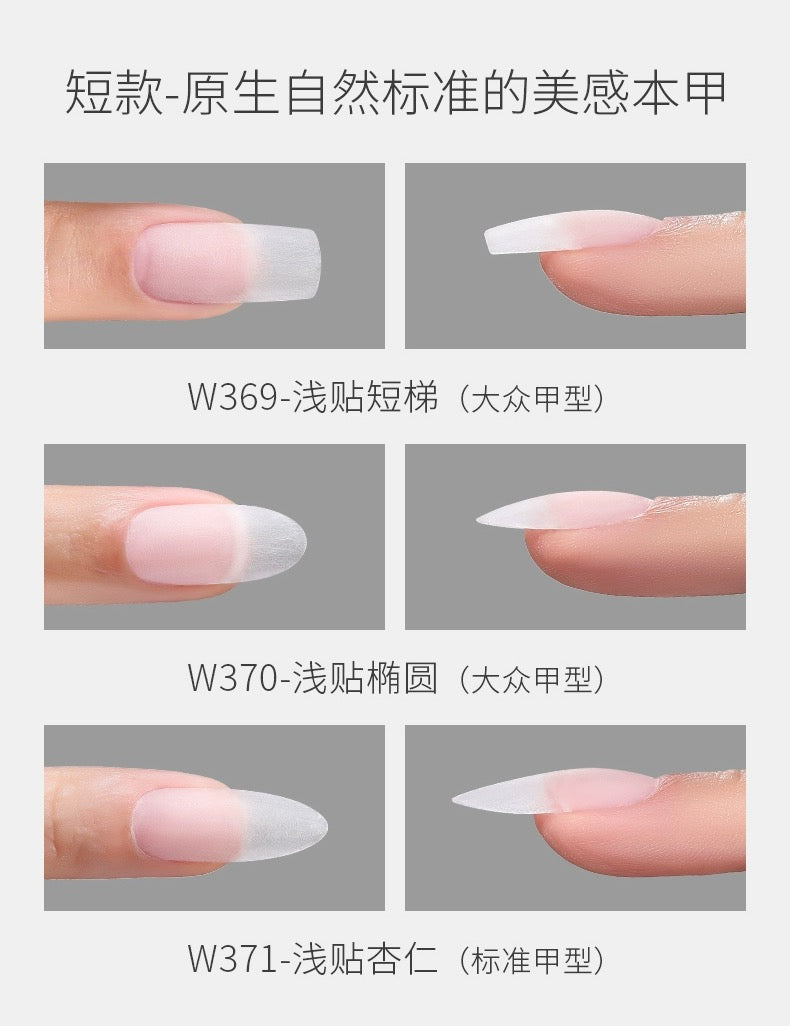 MR.Nail Half Nail Tip(with guide line/360 Pieces) - Nail de Concept Supply