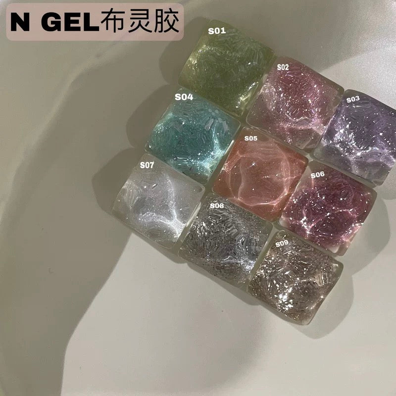 Ngel Bling Gel 9 Colors Set - Nail de Concept Supply