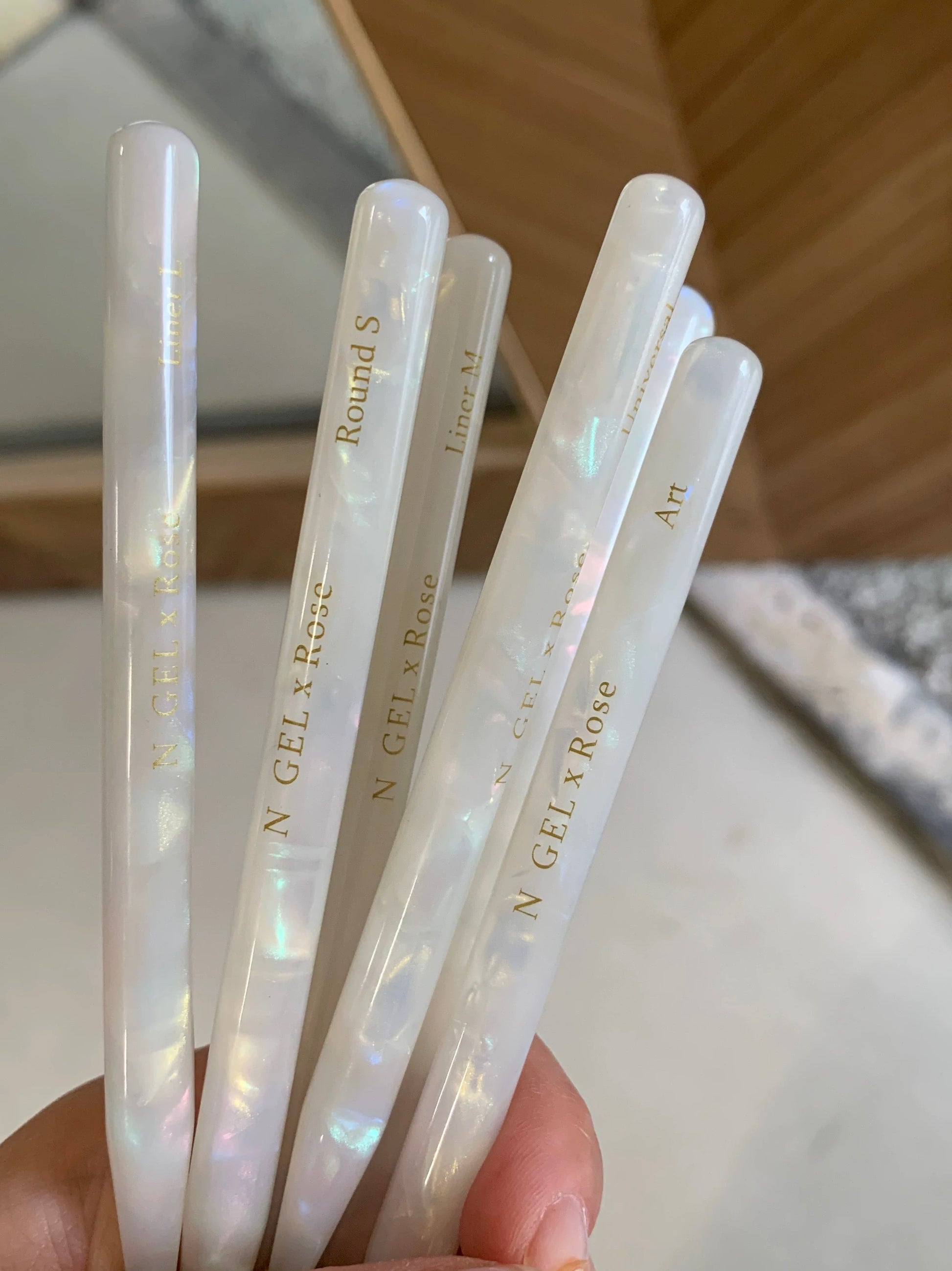 NGelXRose Colourful Shell Brush (6Brushes) - Nail de Concept Supply