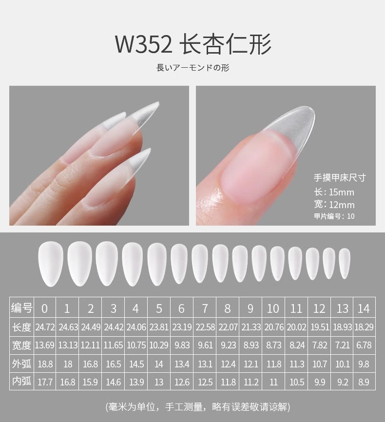 Mr. Nail Full Cover Nail Tips(360 Pieces)