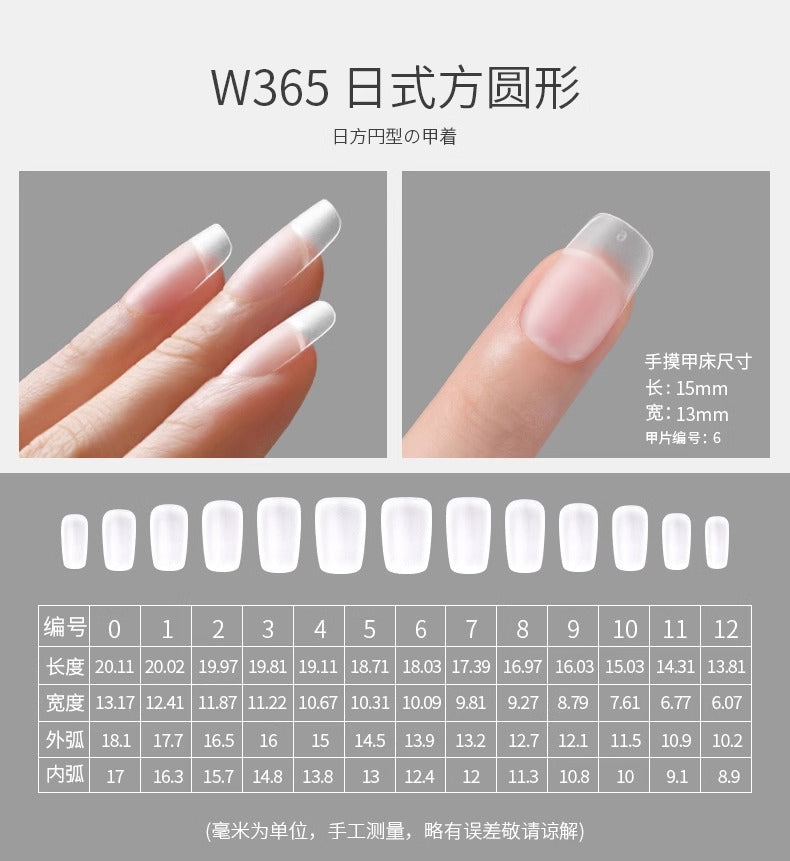 Mr. Nail Full Cover Nail Tips(360 Pieces)