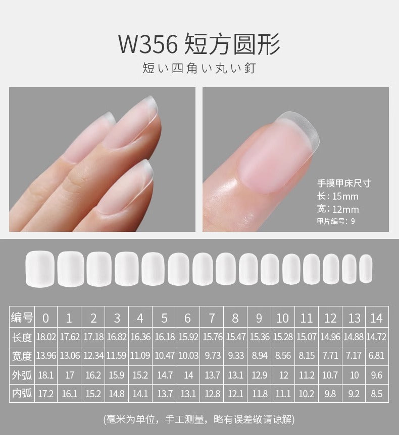 Mr. Nail Full Cover Nail Tips(360 Pieces)