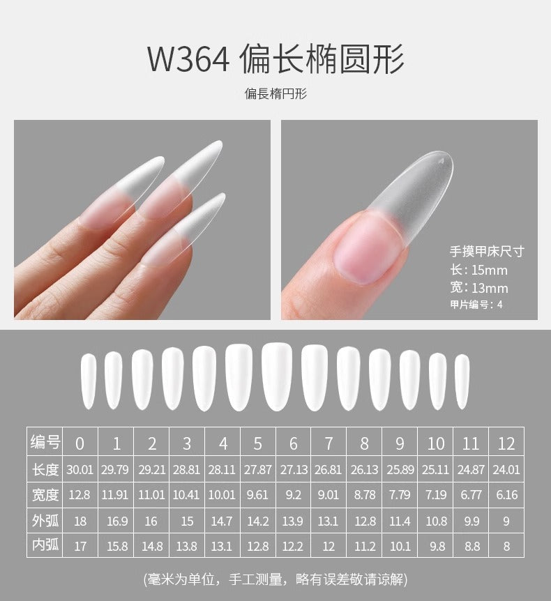 Mr. Nail Full Cover Nail Tips(360 Pieces)