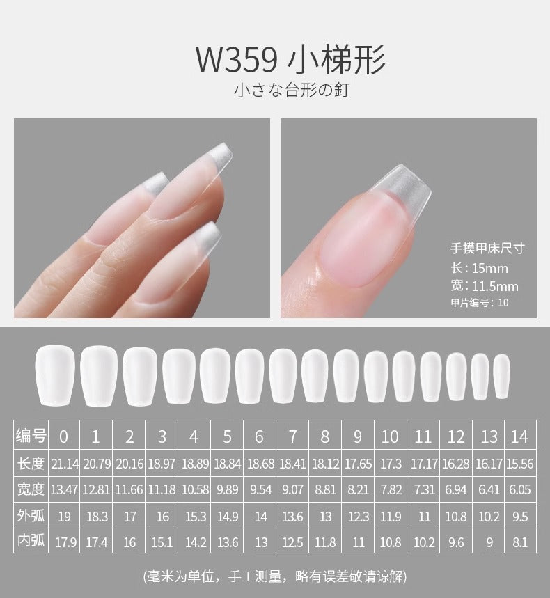 Mr. Nail Full Cover Nail Tips(360 Pieces)