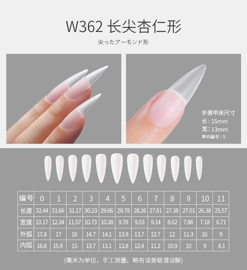 Mr. Nail Full Cover Nail Tips(360 Pieces)