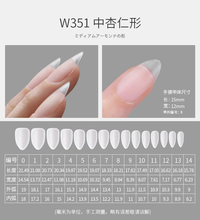 Mr. Nail Full Cover Nail Tips(360 Pieces)