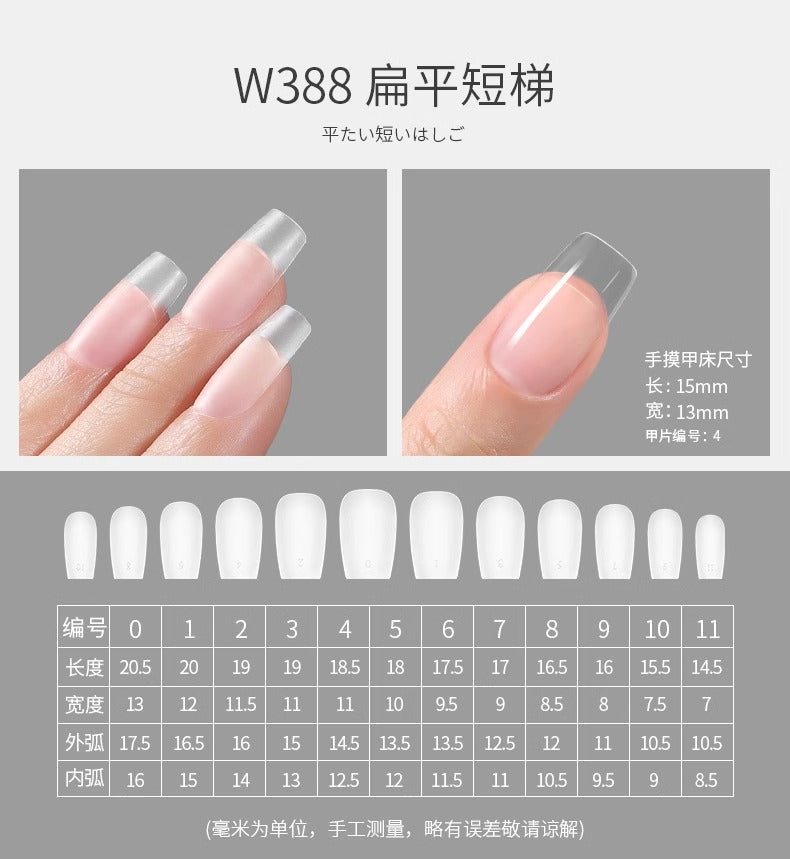 Mr. Nail Full Cover Nail Tips(360 Pieces)